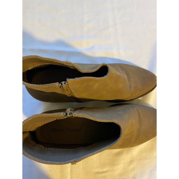 Pierre Dumas Womens Brown Ankle Booties With Zipper Closure - Size 10 - Picture 14 of 15
